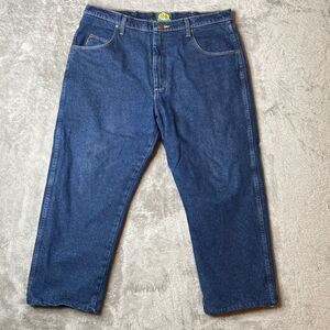 Cabela's Insulated Red Flannel Lined Work Wear Jeans 38x32